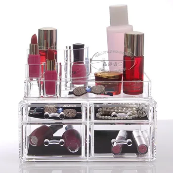 

Transparent cosmetic storage box, desktop storage box, drawer and storage box