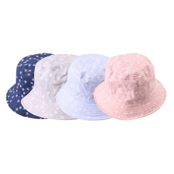 

Bucket Hats For Girls Spring Summer Baby Girls Toddler Star Pattern Bucket Hats Caps Reversible Sun Headwear