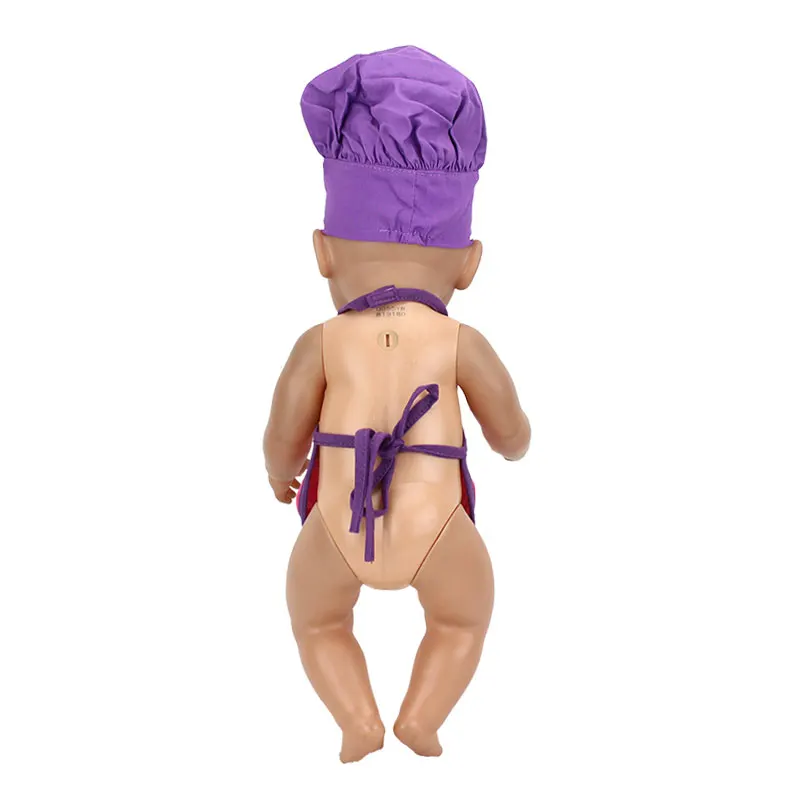 Милая фиолетовая шляпа+ Одежда для куклы 43 см/17 дюймов, лучший подарок на день рождения для детей(продается только одежда