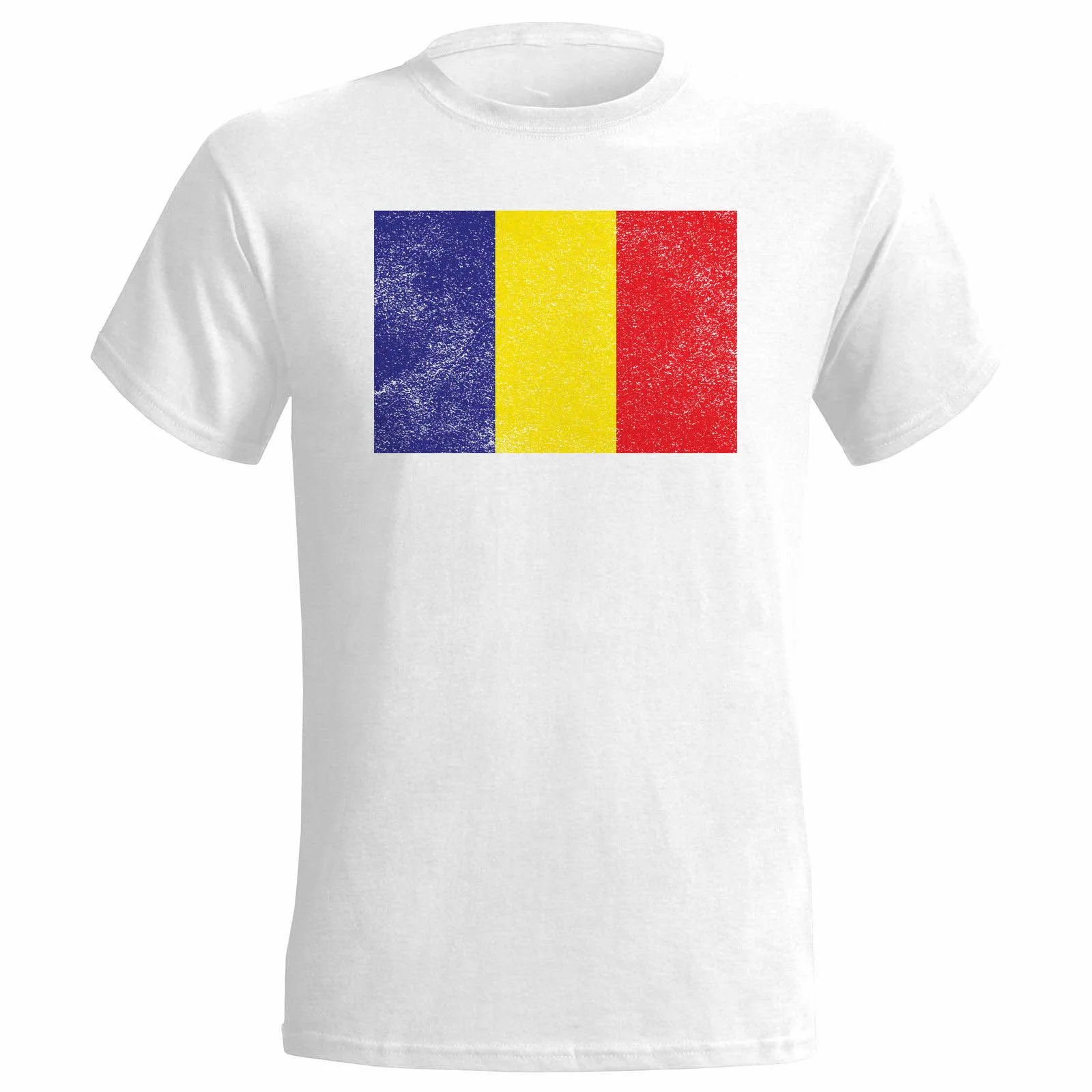 ROMANIA DISTRESSED LOOK FLAG MENS T SHIRT FOOTBALLer SPORTer NATIONAL tshirt new fashion top free shipping 2018 officia shirts | Мужская