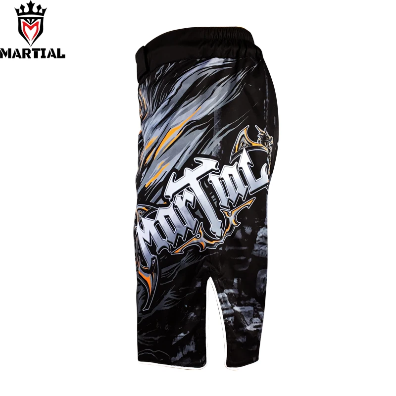 Günstig Martial Neue ankunft Feuer und Blut Original design MMA kampf shorts fitness mma kurze kampf kampf shorts bjj badehose