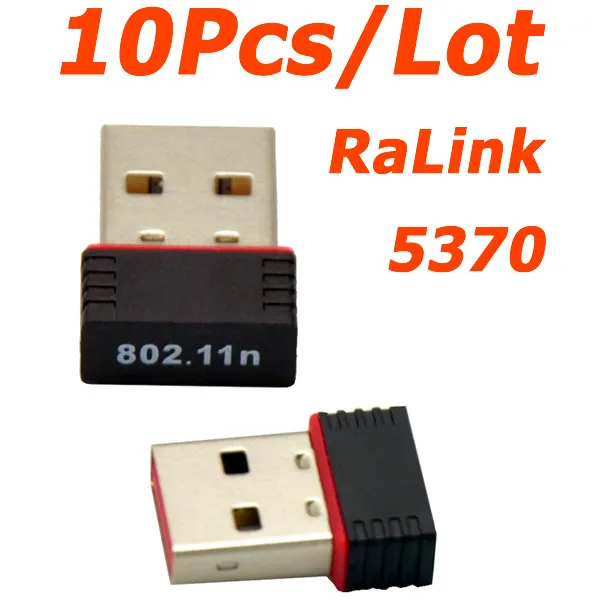 Мини Ralink 5370 150 Мбит/с беспроводной Wi Fi USB адаптер 10 шт./лот сетевой для SKYBOX / Openbox