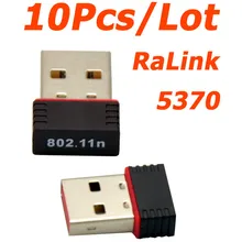 Мини Ralink 5370 150 Мбит/с беспроводной Wi Fi USB адаптер 10 шт./лот сетевой