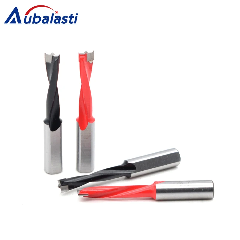 Aubalasti 4mm-9mm Wood Drill Bit 70mm Length Router Bit Row Drilling for Boring Machine Gang Drills for Wood Carbide Endmill