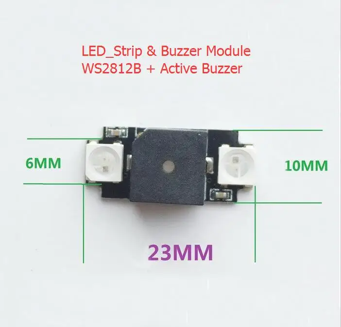 

Ultra-light Colorful LED & Alarm buzzer board 5V WS2812 Programmable BF CF For NAZE32 F3 F4 FPV Drone Accessories