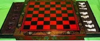 YM 312 китайская искусственная кожа винтажный набор из 32 шахматных изделий с