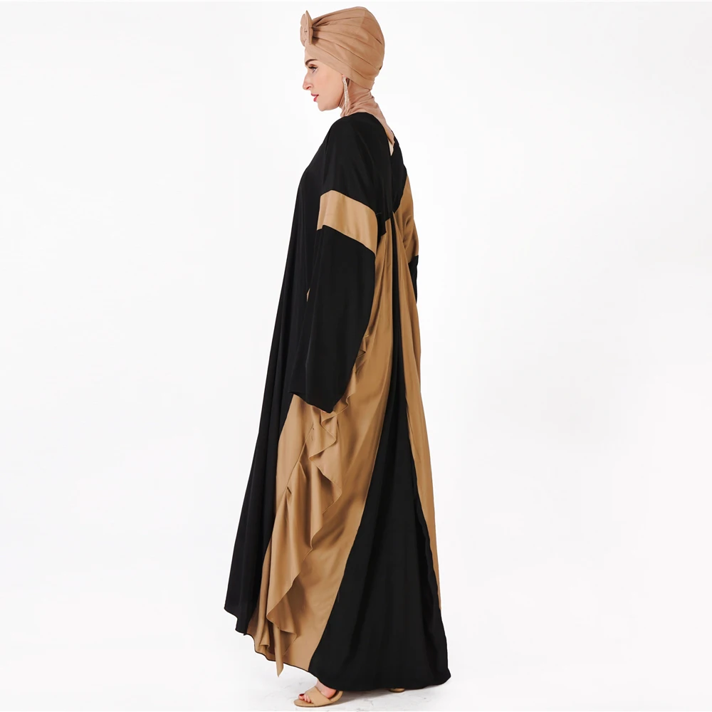 2019 г. модные вечерние Абаи Рамадан мусульманское длинное платье патч конструкции арабских полной длины Восточный халат платье для молитв