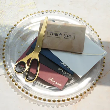 

25pcs Yellow Marble Thank You Card Envelope As Greeting Card Wedding Birthday Party Invitation DIY Decor Gift Card