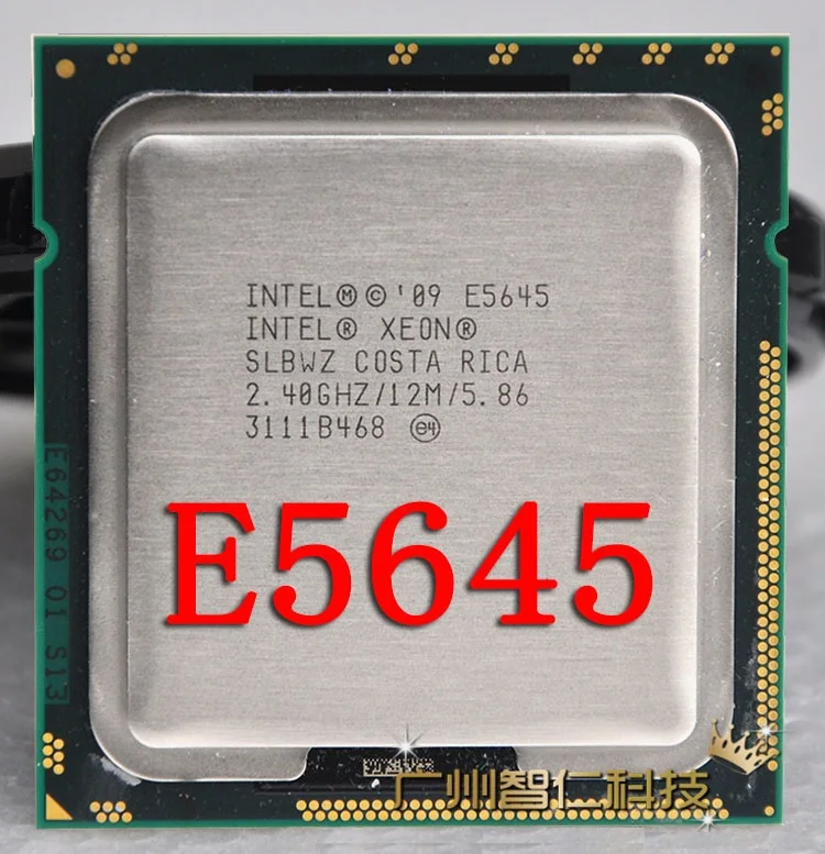 Intel Xeon E5645 Six Core 2.40GHz 12MB 5.86GT//s CPU Processor LGA1366 SLBWZ