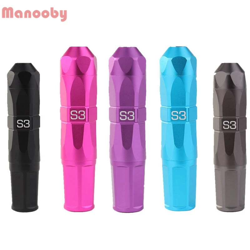 

Manooby Tattoo Machine Tattoo Rotary Pen Hybrid Permanent Makeup Tattoo Gun Space Aluminum Cartridge Tattoo Equipment