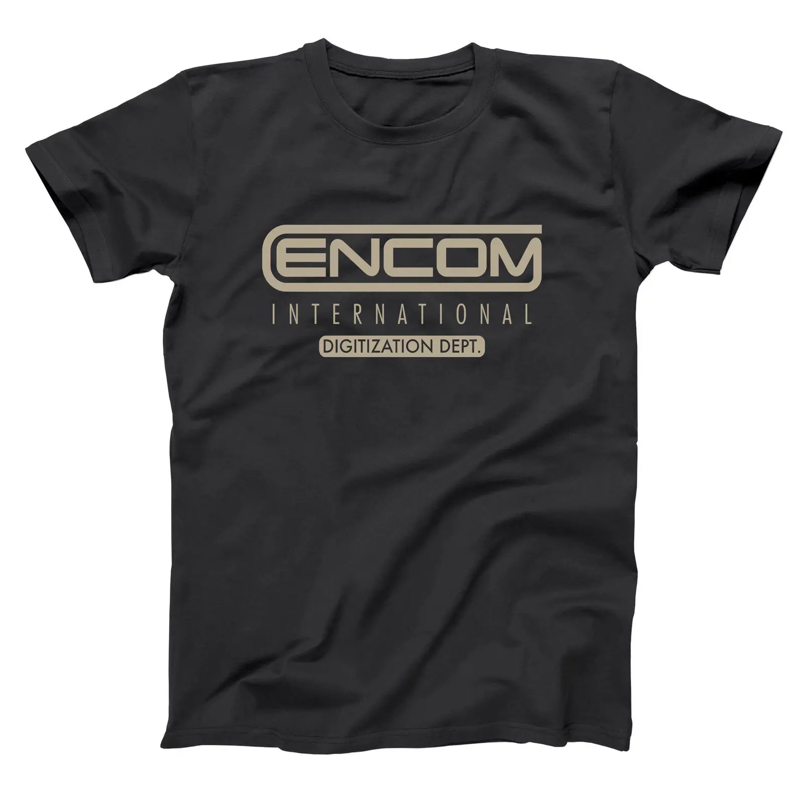 

Encom International Retro Geek Tron Comic Computer Black Basic Men's T-Shirt