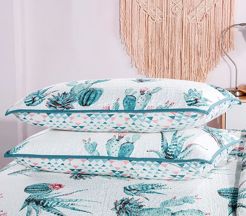 Direct foreign trade cotton printed quilted washable bed cover bedding set of three American quilted quilts Direct foreign trade cotton printed quilted washable bed cover bedding set of three American quilted quilts