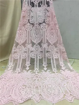 

Pink Nigerian Lace Fabrics Wholesale And Retail African Sequin Lace Fabric New High Quality Swiss Voile Laces In Switzerland X12