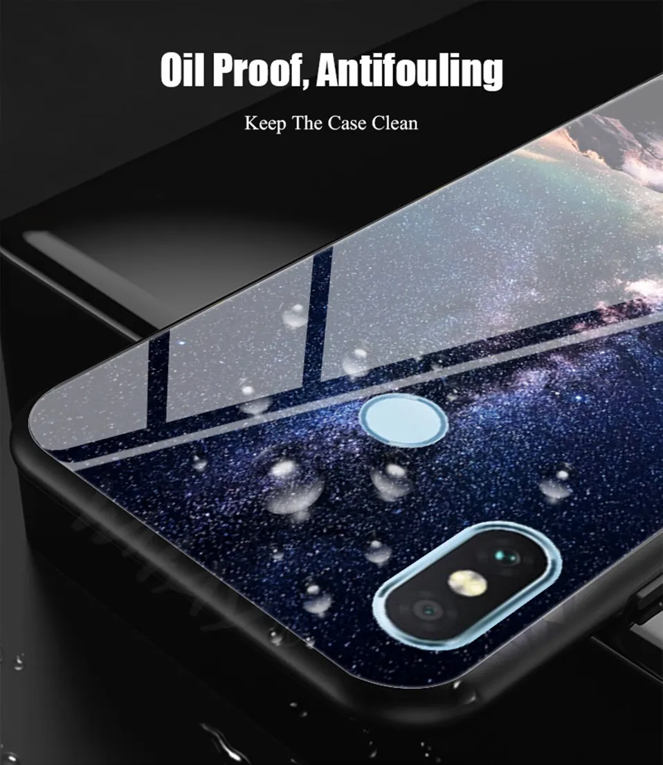 Tempered Glass Case For Xiaomi Mi A2 Lite A1 Coque Luxury Back Phone Xiomi Case For Xiaomi Redmi 5 Plus 6A Note 4X 6 5 Pro Cover (3)