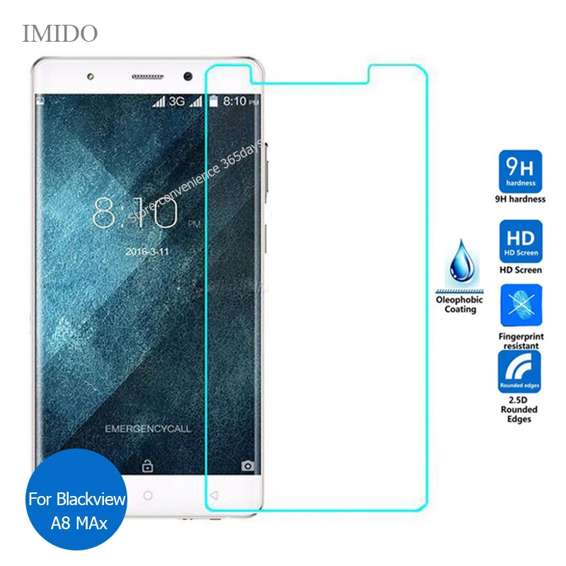 

For Blackview A8 Max Tempered Glass Screen Protector 2.5 9h Safety Protective Film on Black View A8Max A 8 pelicula de vidro
