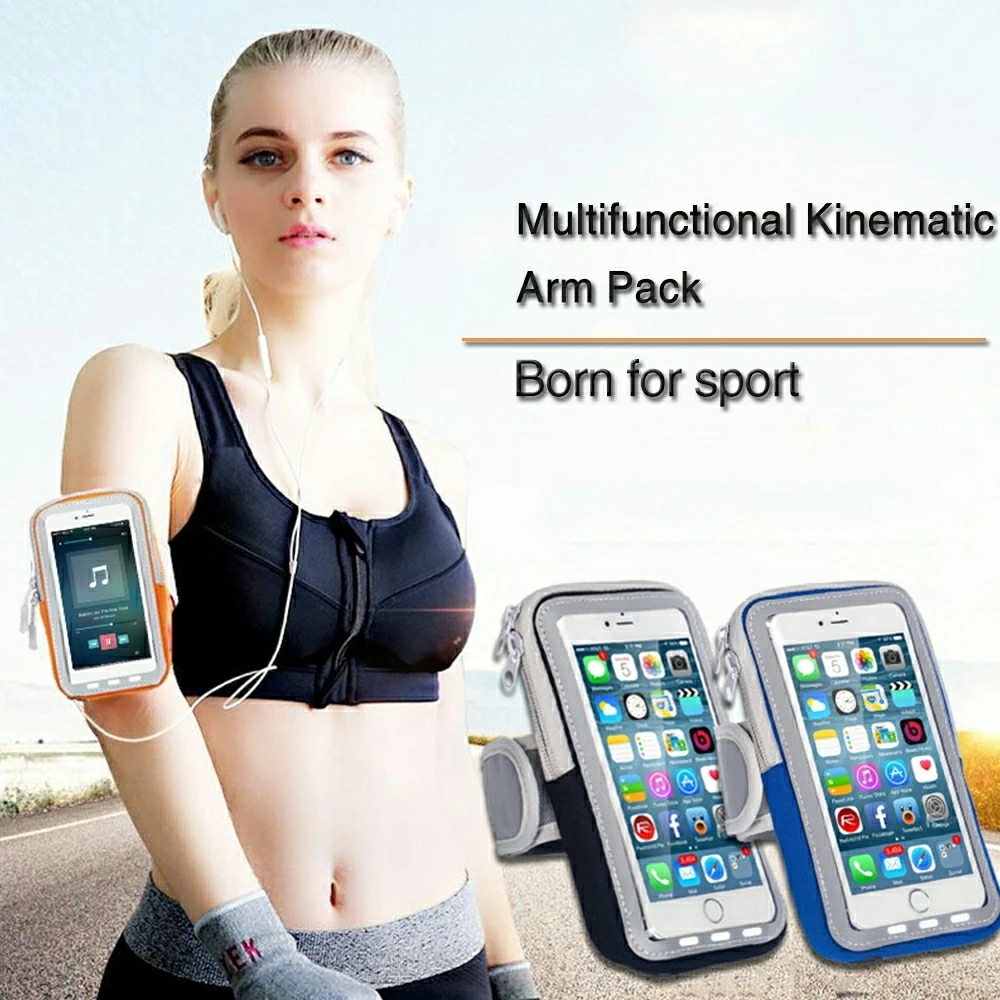 

Running Jogging Gym Sports Bag Phone Holder Armband Case 1pc Cover Arm Band Phone Case Phone On Hand Running Case Training Bag
