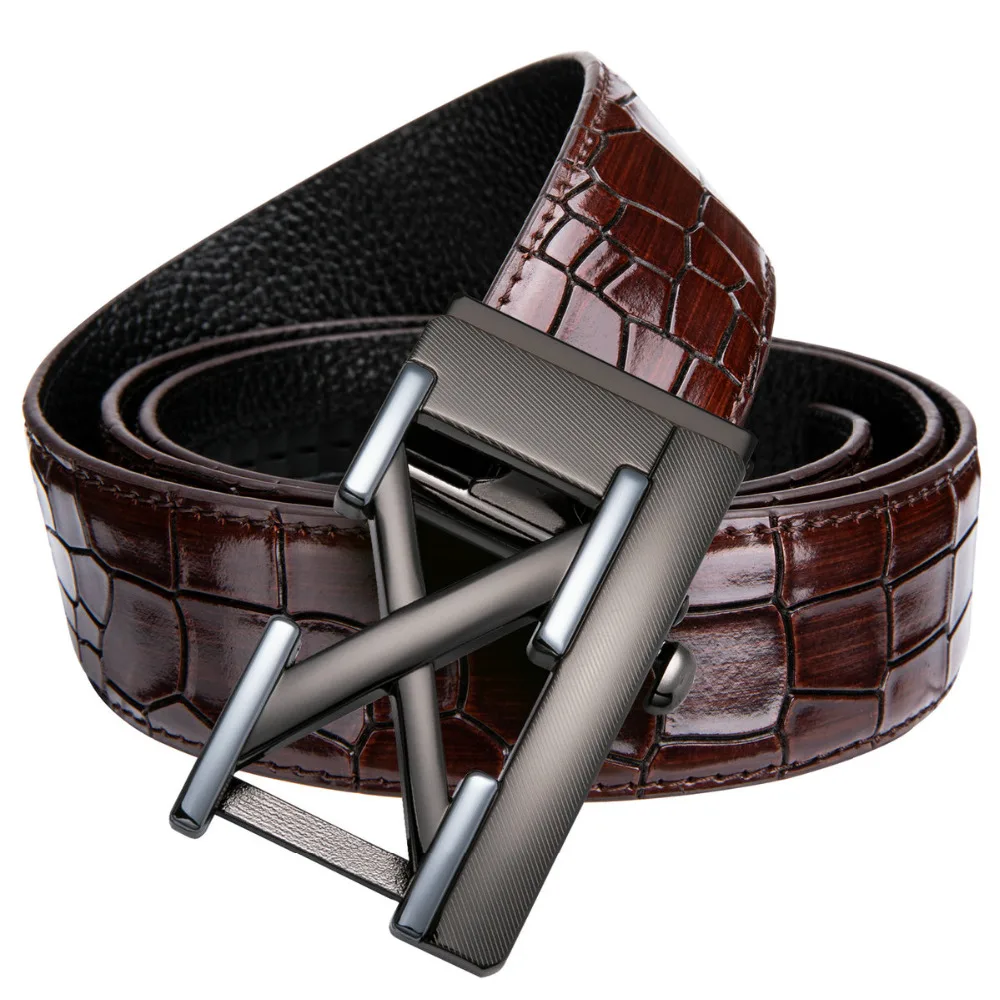 Famous Brand Belt Men Good Quality Cowskin Genuine Luxury Leather Men's ...
