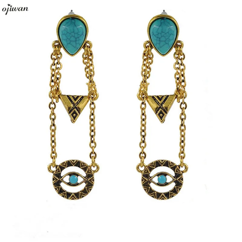 Gypsy Evil Eye Earrings Tribal Earrings Hippie Boho Chic Earrings Women