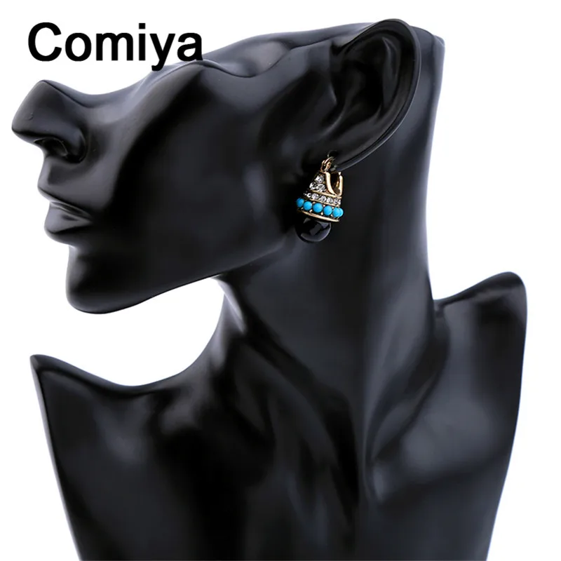 Женские винтажные серьги Comiya Aliexpress Brincos Винтажные из цинкового сплава с мозаикой