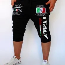 Мужские шорты, компрессионные Бермуды, итальянский дизайн с принтом, мужские шорты, SUWOP