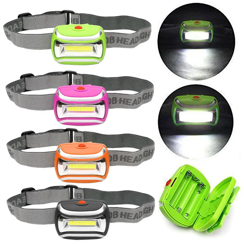 

led flashlights headlamps 600LM COB LED Headlamp 3xAAA Headlight Adjustable Angle Outdoor Head Torch Lamp outdoor lighting