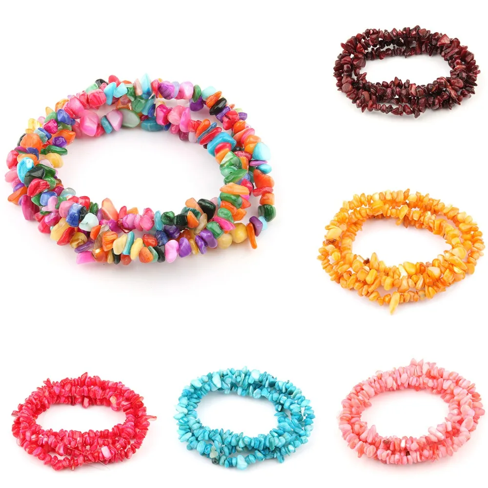 

5-12mm 1Strand Approx.80cm/31.5" AAA Quality Natural Mother Of Pearl Irregular Gravel Shell Stone Beads Jewelry DIY