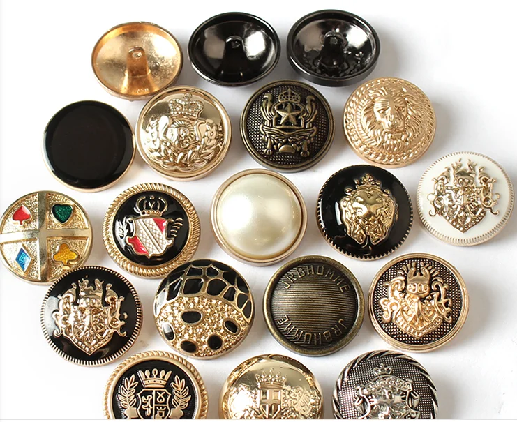 

Metal buttons, dresses, hats, button jackets, 10 sets of DIY buttons