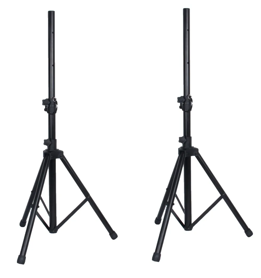 pair pa speaker stands for pa dj powered speakers on the stage in the show with bt sd card speaker system
