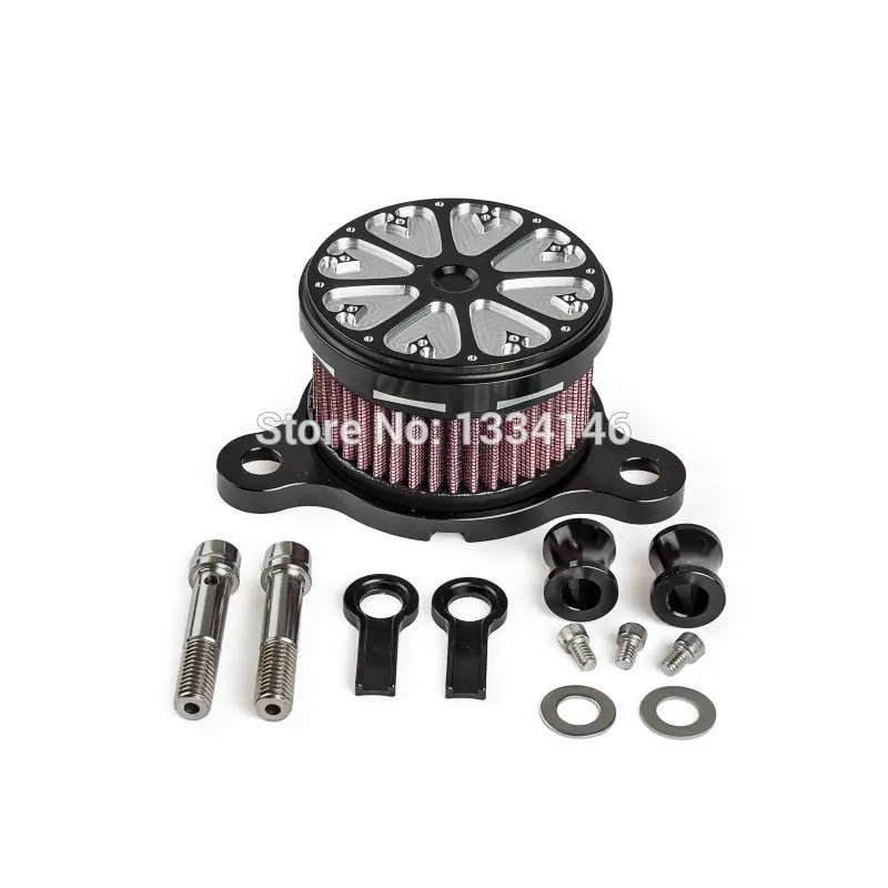 

New Motorcycle Silver CNC Air Filter Cleaner Intake Air Cleaner Intake Filter For Harley Sportster XL 883 1200 2004-UP