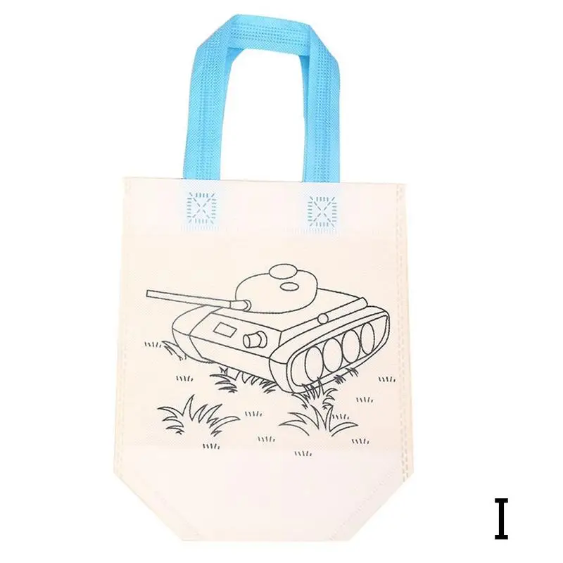 DIY Painting Drawing Bag Environmental Protection Materials Various Design Bag For Develop Child Kindergarten Patience - Цвет: I