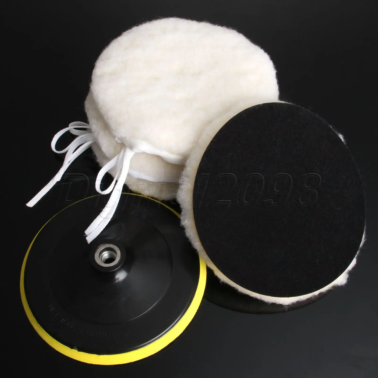 

Yetaha 5Pcs 7 Inch M14 Car Polisher Buffer Wool Bonnets Wheel Kit Car Polishing Buffing Pads Waxing Auto Polish 180mm Car Wash