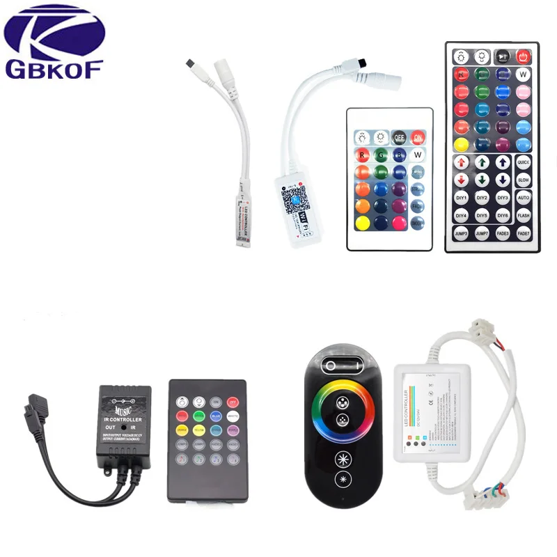 

RGB Controller 24 key Remote 44 key remote Music Remote RF Touch Remote Controller for 2835 5050 RGB LED Strip RGB Lamp