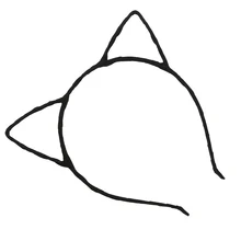 MYPF Cat Ears Wired Headband for Fancy Dress Costume Party