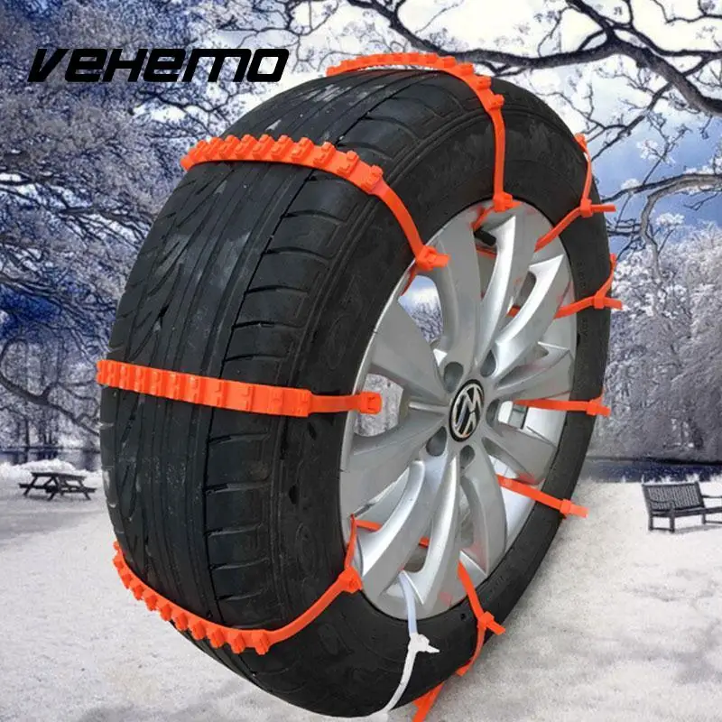 Vehemo 10pcs Set Car Universal Mini Plastic Winter Tyres wheels Snow