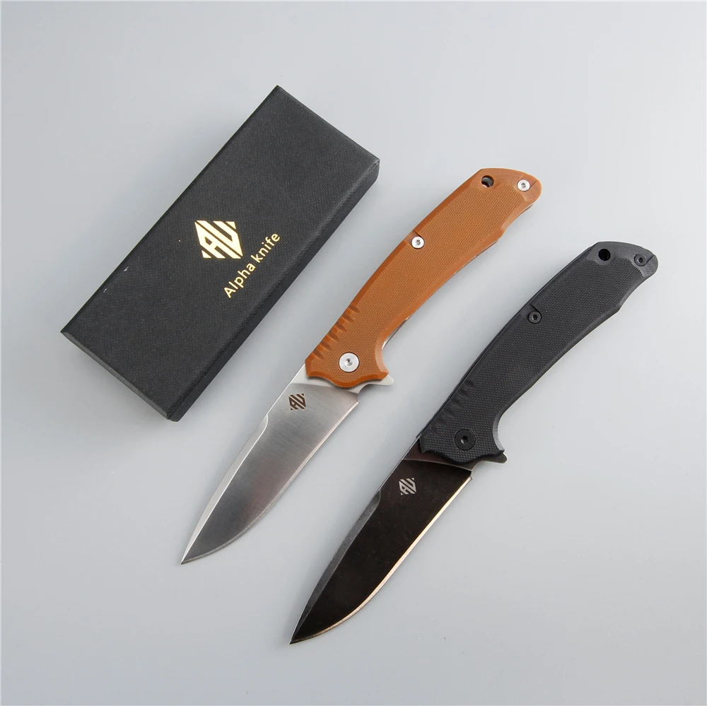 Factory outlet folding knife aus 8 steel blade fast flip g10 pocket
