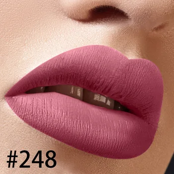 

248 Private label lasting waterproof matte liquid lipstick lip gloss factory wholesale cosmetics makeup private custom logo