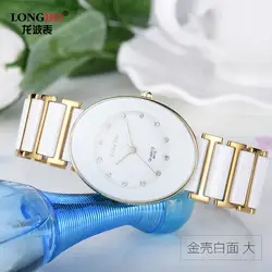 Горячая Женская мода оригинальный Высокое качество Longbo Марка кварцевые наручные часы для ношения с платьем горный хрусталь циферблат
