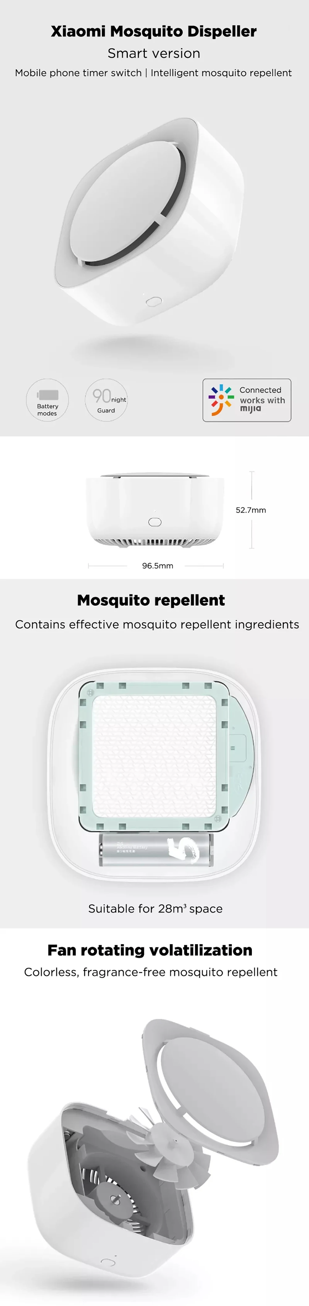 Xiaomi Mijia Sothing Mosquito Repellent Killer лампа портативный USB Электрический кабель бездымный ловушка для насекомых УФ светильник