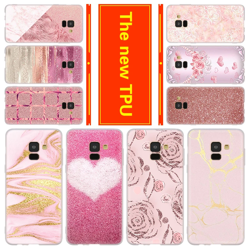 

Phone for Samsung Galaxy A50 A10 A20 A30 A60 A70 a750 a6 a8 a9 a7 2018 Plus a3 a5 a7 2016 2017 Cover Case Gold Pink Rose