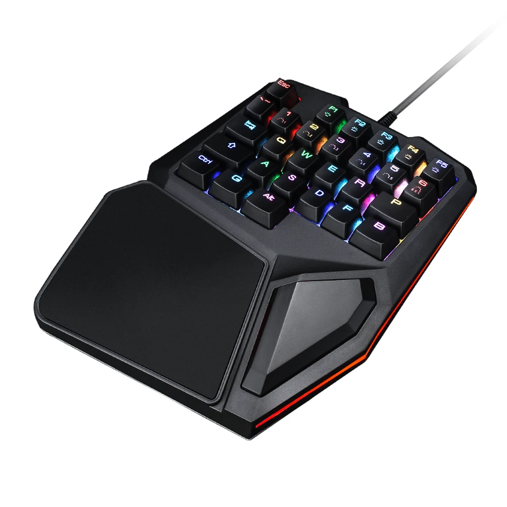 G10 одна ручная механическая клавиатура RGB с подсветкой Портативный мини игровая