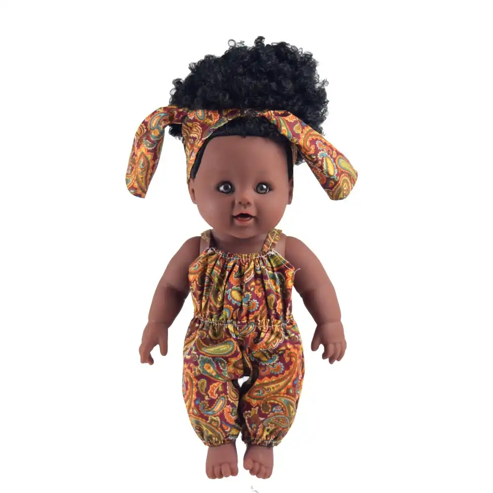 black baby doll with afro