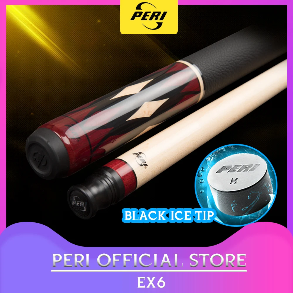 

Offical PERI EX6 Billiard Cue Stick Kit 12.75mm Hard Le Pro Tip Ergonomic Design Hardwood Canadian Maple Billiard Pool Cue China