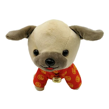 

Lovely Chihuahua Dog Doll Plush Toy Cute Bell Dog Doll Simulation Animals Stuffed Toys For Children New Year Gift Cute Plush Toy
