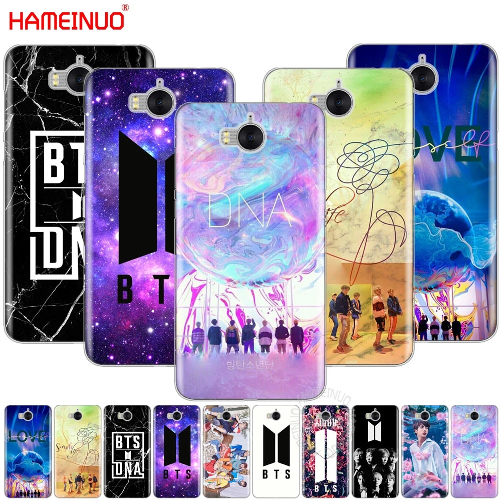 

HAMEINUO BTS Bangtan Boys DNA cell phone Cover Case for huawei honor 3C 4X 4C 5C 5X 6 7 Y3 Y6 Y5 2 II Y560 Y7 2017