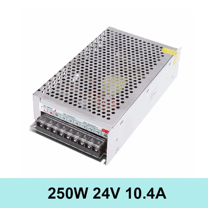 

250W 24V 10.4A Single Output switching power supply Ac 100-240V to Dc 24V