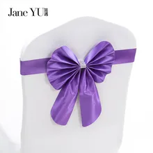 JaneYU 8 шт./лот стул с ленточным бантом 25 см x 35 см для банкета Свадебная вечеринка банкет галстуки-бабочки ремесло вечерние украшения