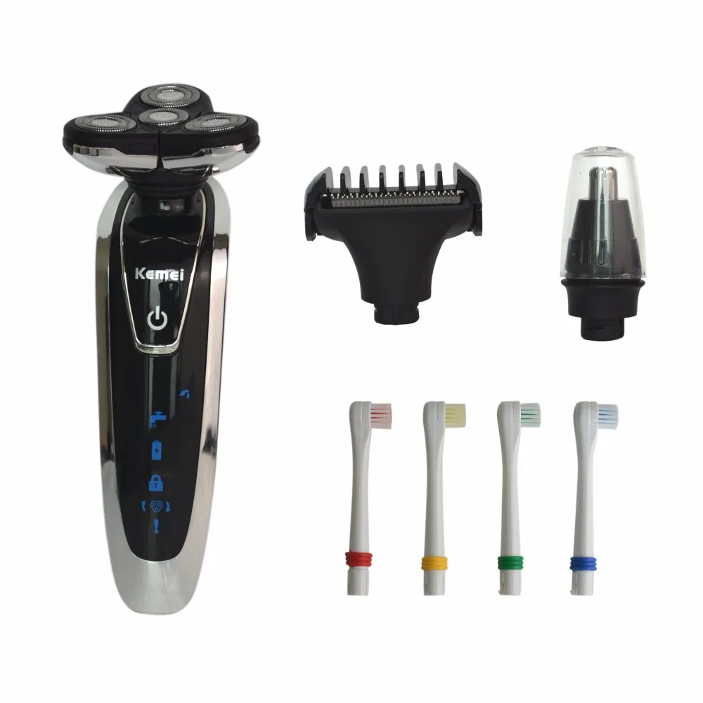 

Latest 4in1 Electric shaver 4D floating Razor with nose hair trimmer Rechargeable shaving tool face hair care for man