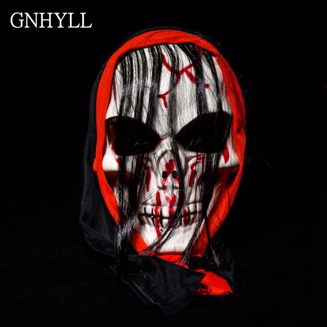 Cheap GNHYLL Halloween men female Party Mask Venetian masquerade masks Cosplay Disgusting Terror Zombie Devil Scary Head Skull Mask 