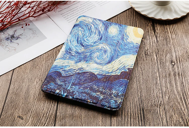 QIJUN Painted Case For iPad Mini 4 7.9'' PU leather Flip Stand Cover For ipad mini4 Smart Cover For iPad A1538 A1550 Cases