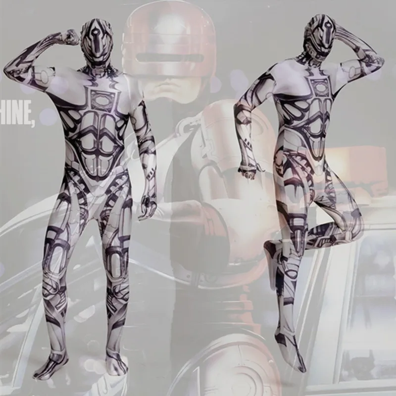 

Movie RoboCop costume Pope Cosplay halloween costumes for men adult costumes suits clothing RoboCop Jumpsuits